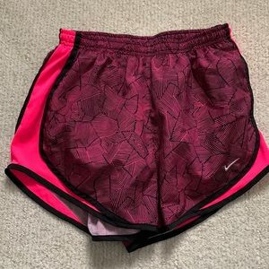 Nike pink patterned dri-fit shorts